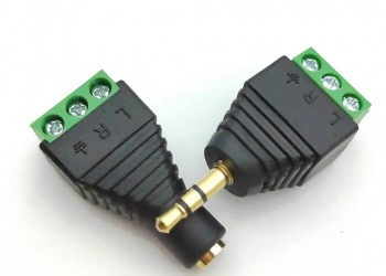 3.5mm (1/8) Stereo Plug (Male or Female) with Screw Terminals